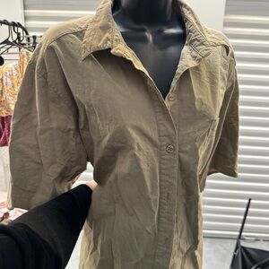 White Stag Khaki Button-Up Shirt